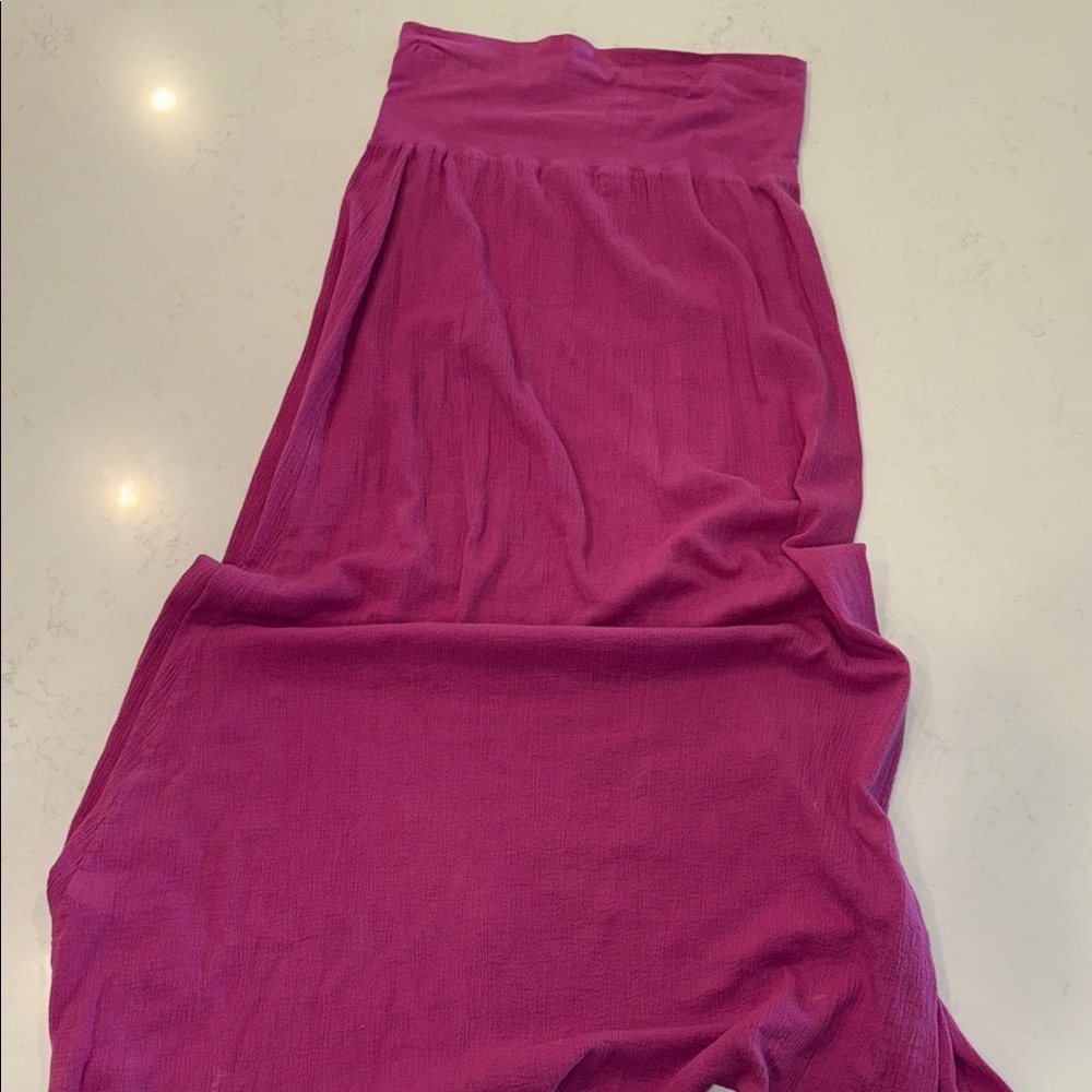 Chic Fuchsia Maxi Skirt